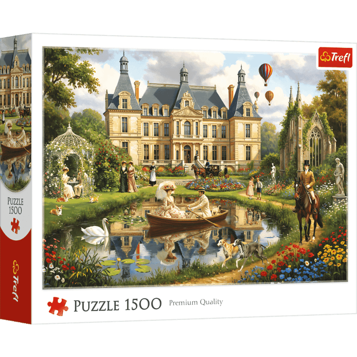 Puzzle 1500 el. Pałac nad wodą - opakowanie 