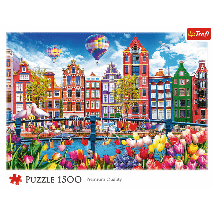 Puzzle 1500 el. Kolorowy Amsterdam | Trefl