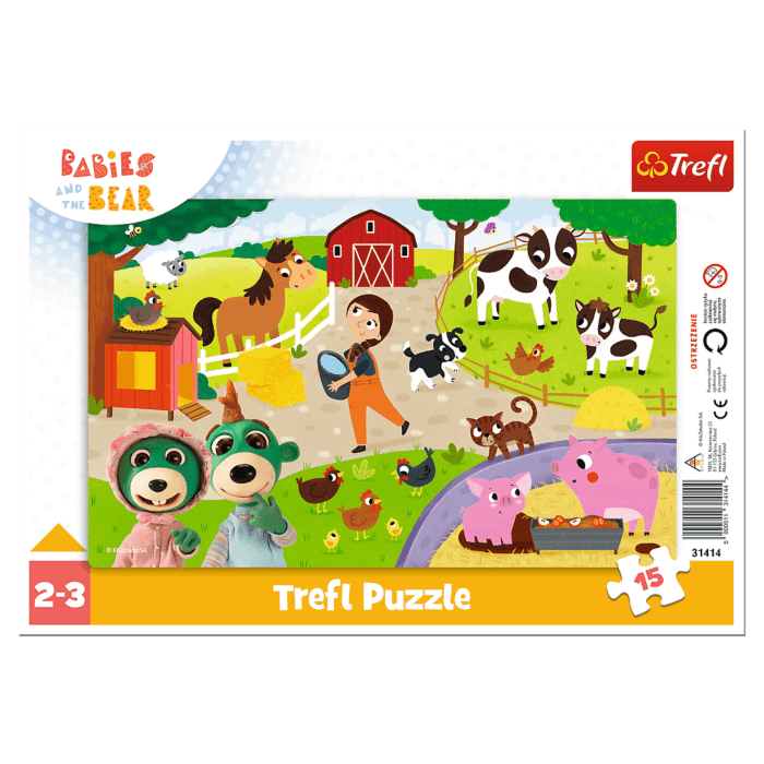 Puzzle dla dzieci 15 elementów - Urocze bobaski