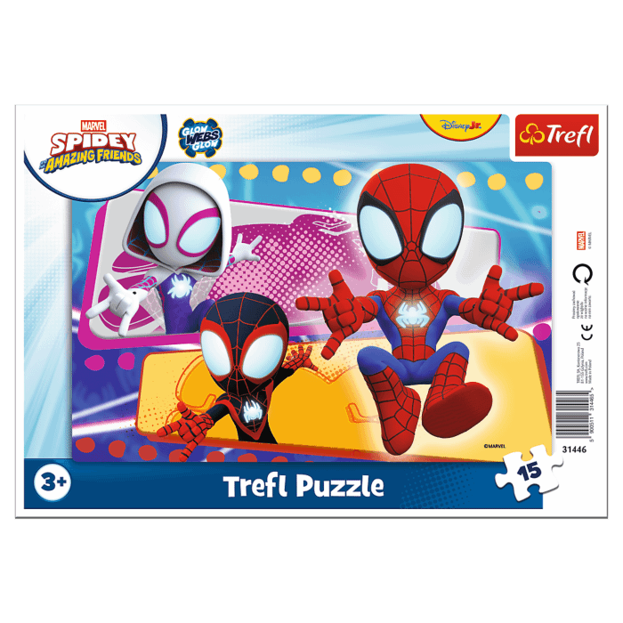 Puzzle ramkowe 15 el. Spidey, Pajęcza paczka