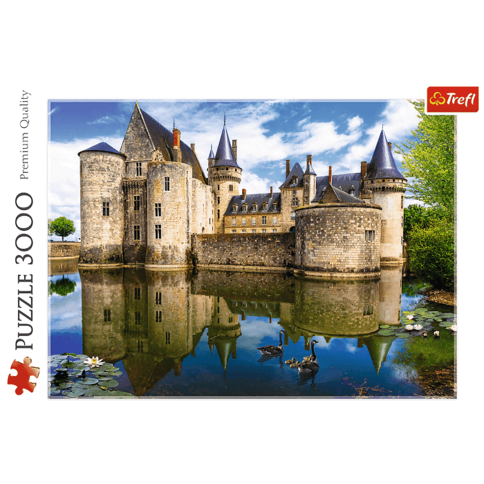 Zamek w Sully-sur-Loire, Francja | puzzle 3000 elementów | Trefl | zdjęcie 3