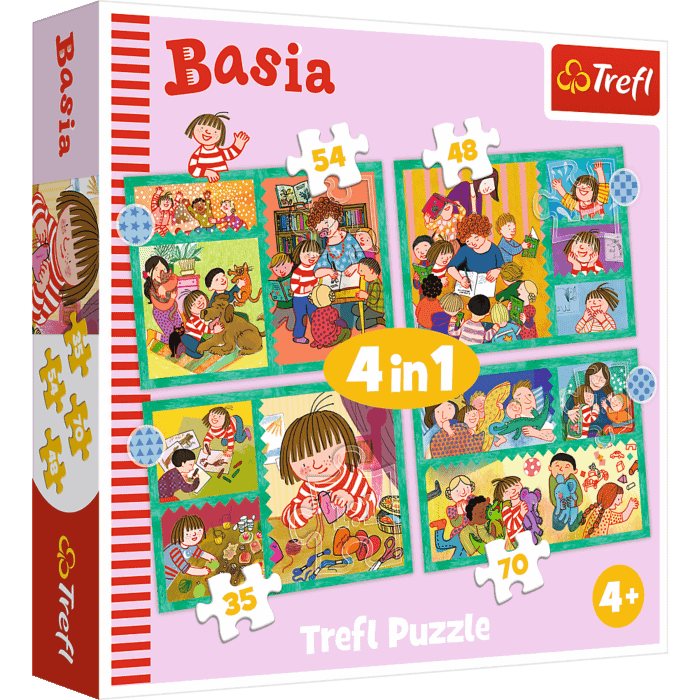 Przygody Basi - puzzle 4w1 1