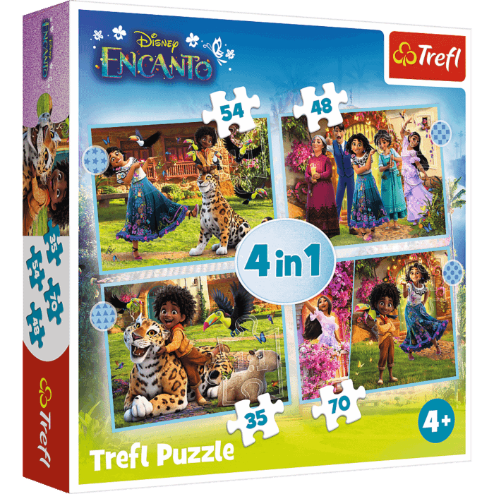 Nasze magiczne Encanto, puzzle 4w1 Trefl 1