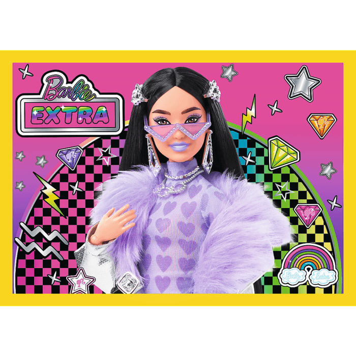 Zawartość opakowania puzzli dla dzieci - Wesoły świat Barbie, zdjęcie 4
