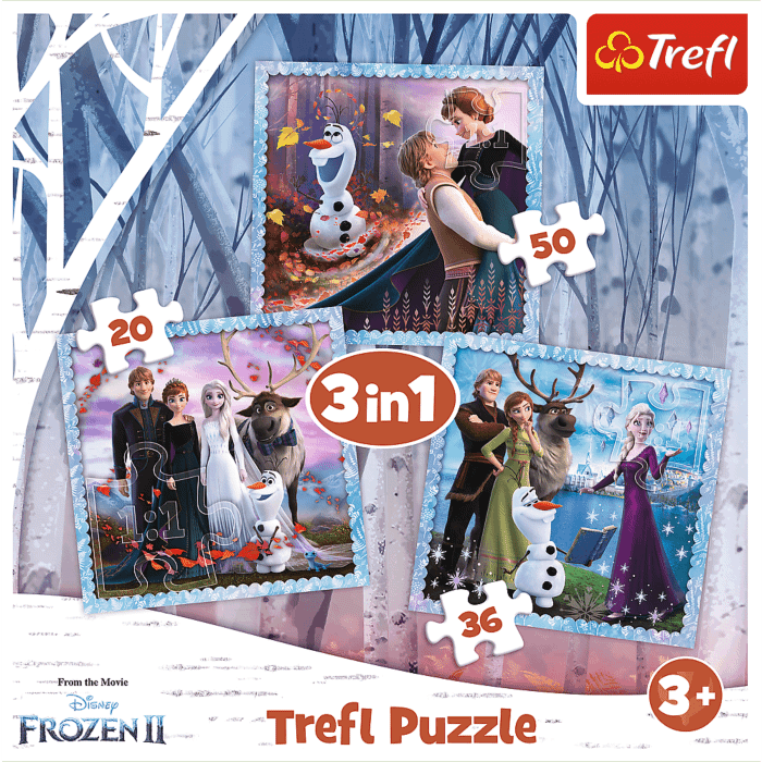 Magiczna opowieść Kraina Lodu Puzzle 3w1 Trefl zdjęcie 5