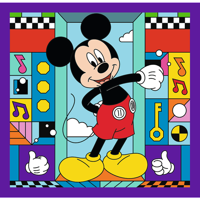 MIKI 3本セット Puzzle 3w1 Mickey Mouse and Friends, Miki i jego wesoła ekipa | Trefl