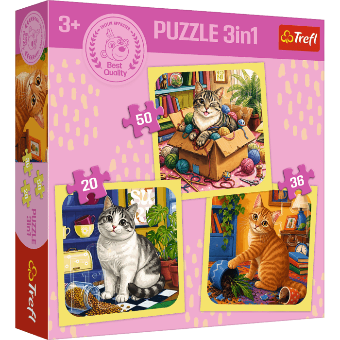 Puzzle 3w1 Radosne momenty - opakowanie 