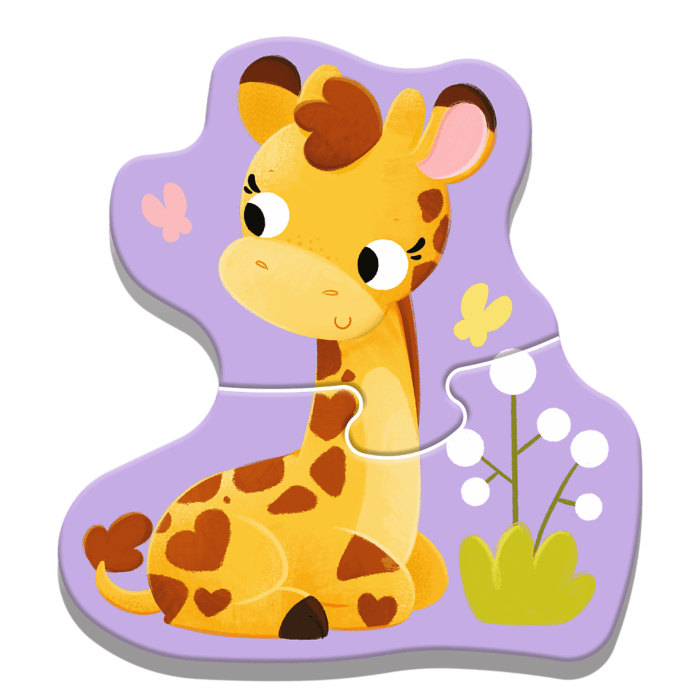 Puzzle Bobaski i Miś, Baby Classic Bobaskowe zwierzątka - zawartość opakowania 1/4