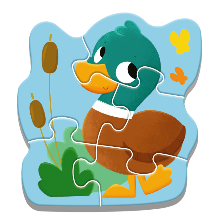 Puzzle Bobaski i Miś, Baby Classic Bobaskowe zwierzątka - zawartość opakowania 4/4