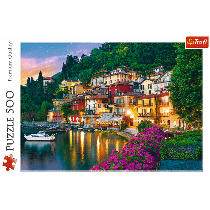 Puzzle 500 el. Jezioro Como, Włochy