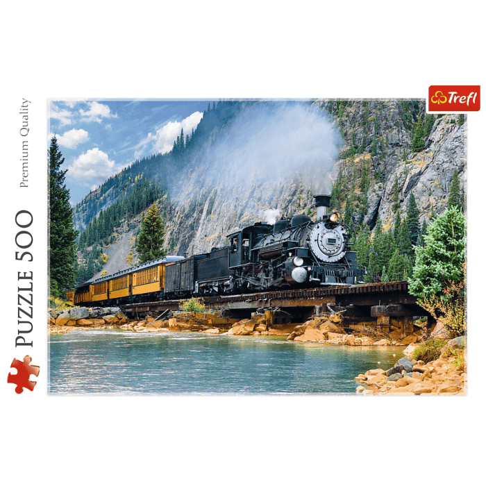 Górski pociąg - puzzle 500 elementów od Trefl
