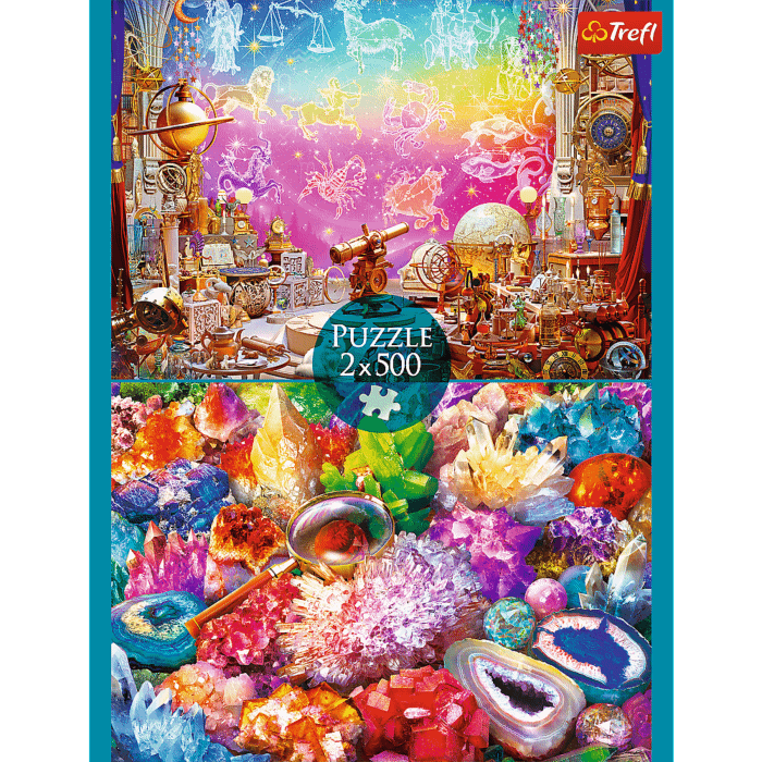 Puzzle 2 x 500 el. Kosmos i kryształy | Trefl