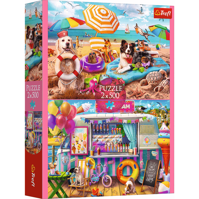 Puzzle 2 x 500 el. Wakacyjny czas - opakowanie Puzzle 2 x 500 el. Wakacyjny czas - opakowanie