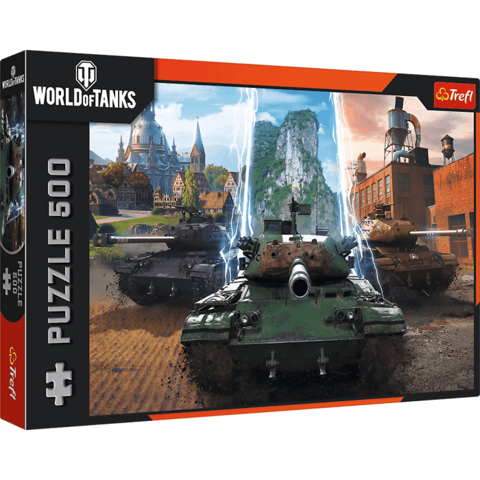 Puzzle 500 el. World of Tanks, Czas na akcję! - opakowanie Puzzle 500 el. World of Tanks, Czas na akcję! - opakowanie