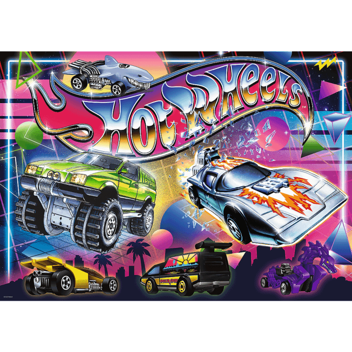 Puzzle 500 el. Hot Wheels, Lata 80-te | Trefl