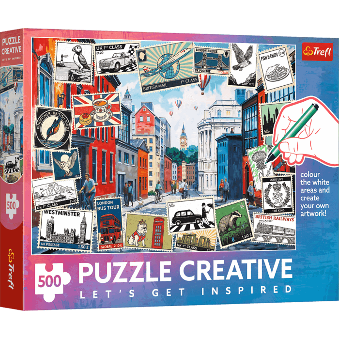 Puzzle 500 el. Pozdrowienia z Londynu - opakowanie 