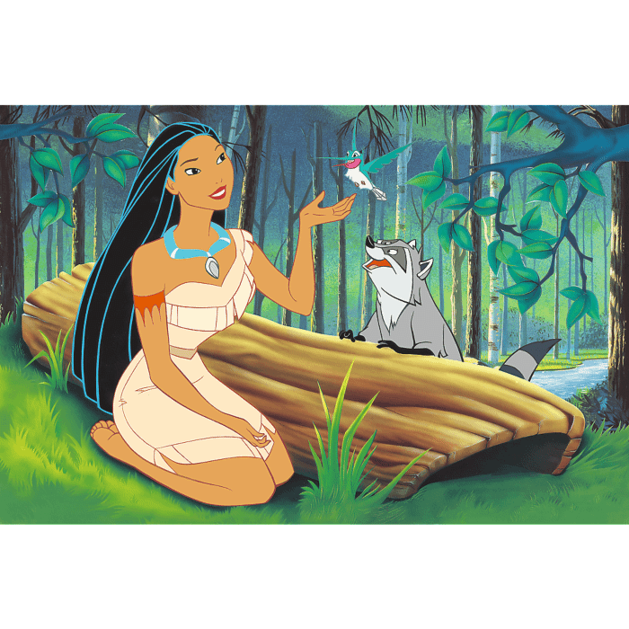Puzzle 600 el. 40-lecie Trefl - Pocahontas - zawartość opakowania