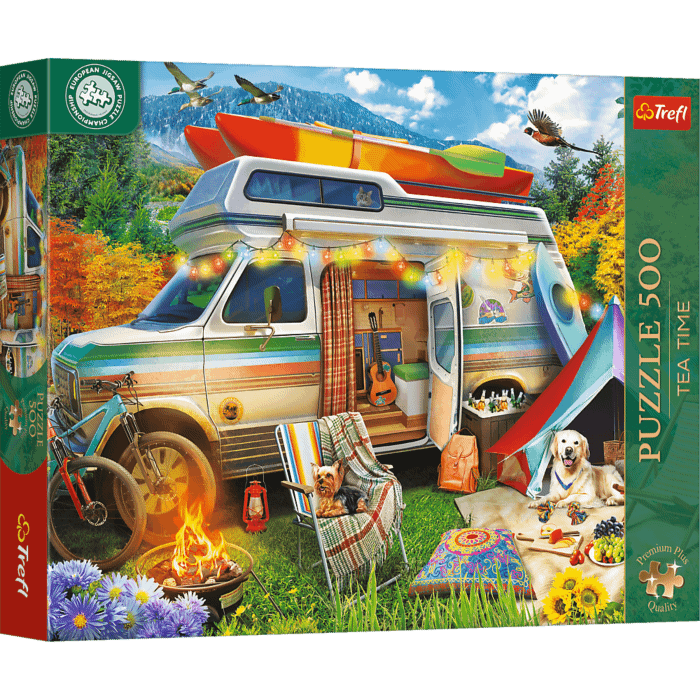 Puzzle 500 el. Premium Plus Quality, Mistrzostwa Europy, Tea Time: Kamper - opakowanie Puzzle 500 el. Premium Plus Quality, Mistrzostwa Europy, Tea Time: Kamper - opakowanie