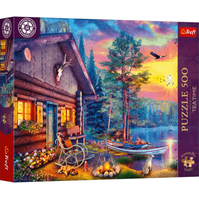 Puzzle 500 el. Premium Plus Quality, Mistrzostwa Polski, Przystań o zachodzie słońca