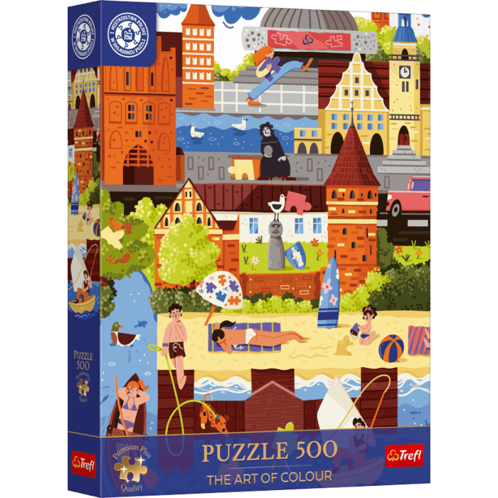 Puzzle 500 el. Premium Plus Quality, Mistrzostwa Polski, Puzzlowe lato w Olsztynie - opakowanie