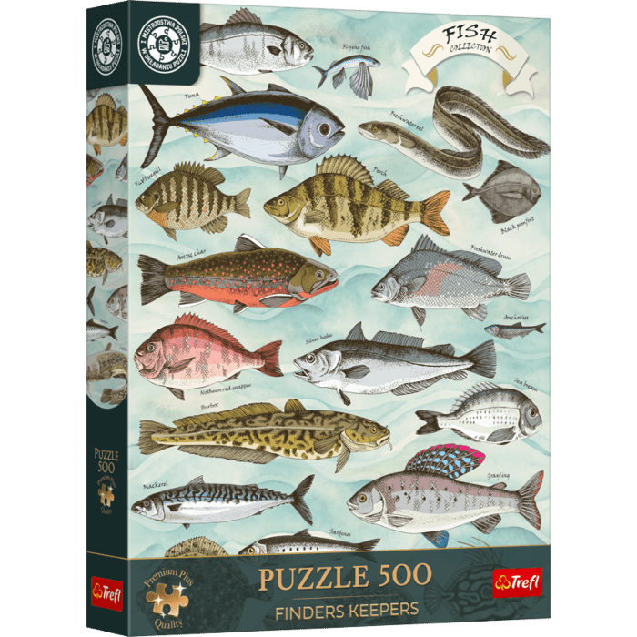 Puzzle 500 el. Premium Plus Quality, Mistrzostwa Polski, Kolekcja Ryb - opakowanie Puzzle 500 el. Premium Plus Quality, Mistrzostwa Polski, Kolekcja Ryb - opakowanie