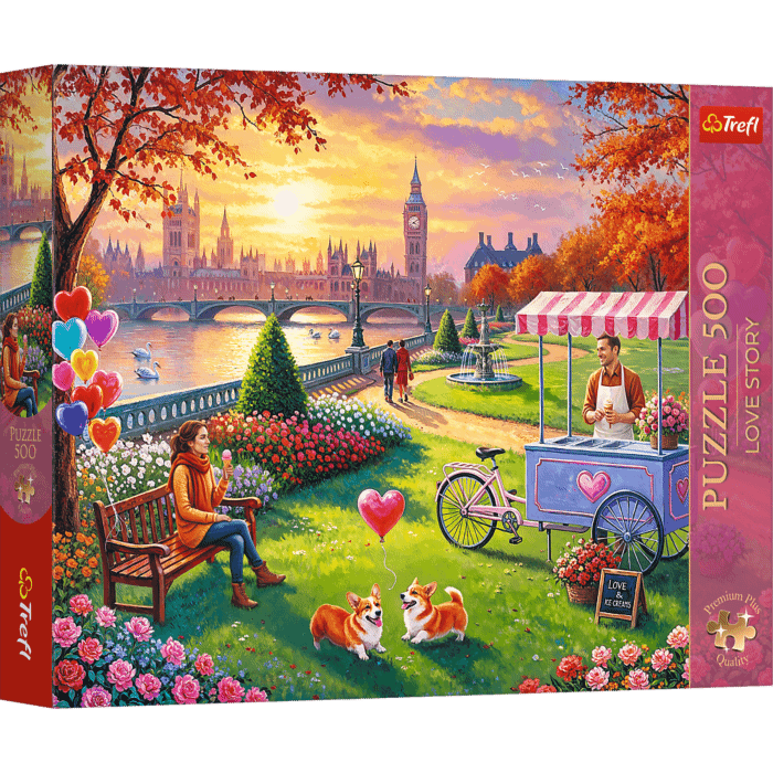 Puzzle Premium Plus Quality 500 el. Love Story: Romantyczny Londyn opakowanie 