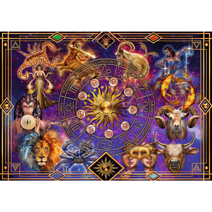 Spiral Puzzle - Znaki zodiaku - zawartość opakowania