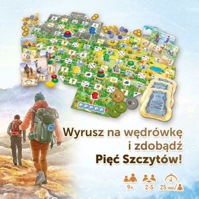 Gra rodzinna Pięć Szczytów od Trefl wyrusz na wędrówkę