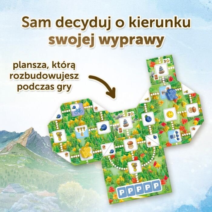 Gra rodzinna Pięć Szczytów od Trefl plansza