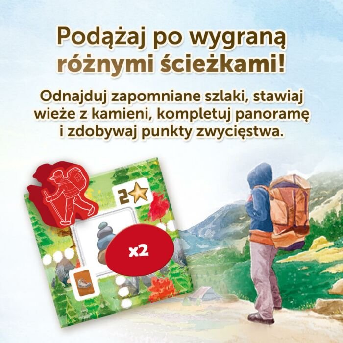 Gra rodzinna Pięć Szczytów od Trefl różne ścieżki
