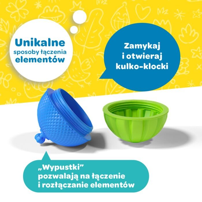 Zestaw kulko-klocków - 48 elementów | Lalaboom | Trefl | infografika 3