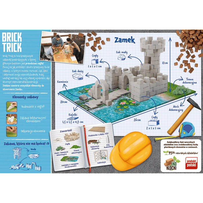 Tył pudełka Brick Trick Zamek