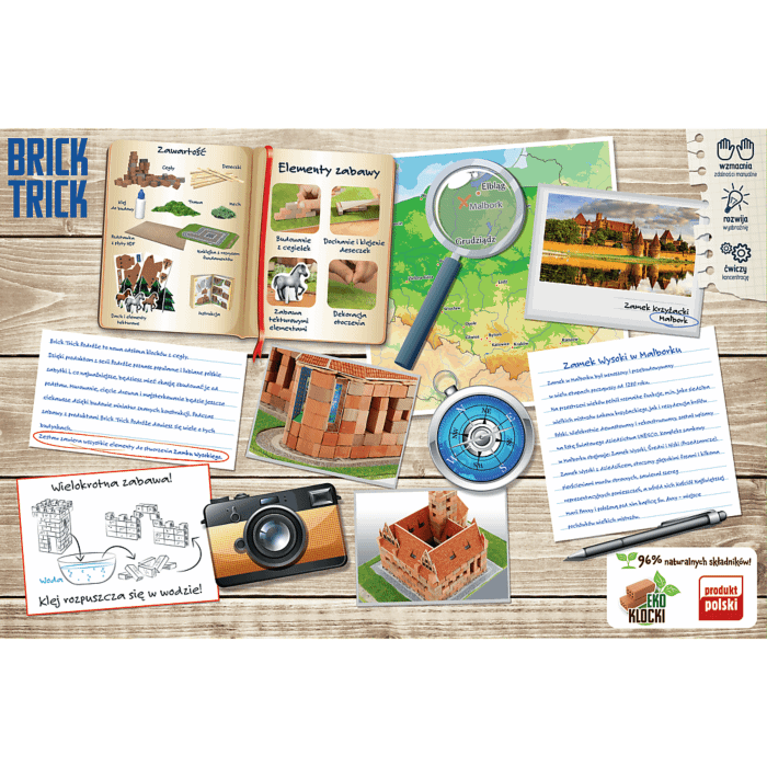 Tył pudełka Brick Trick Podróże Malbork