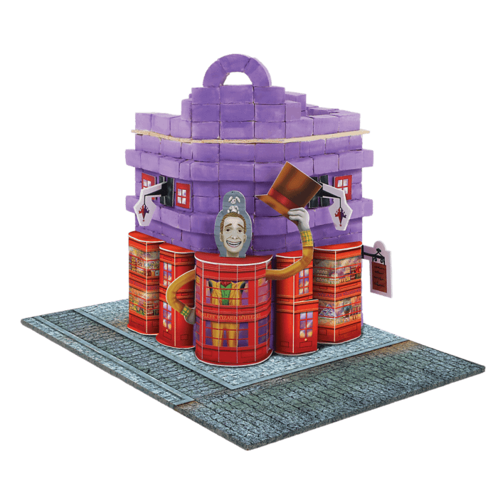 Klocki ceramiczne Brick Trick Harry Potter - Weasley & Weasley Shop - zawartość opakowania
