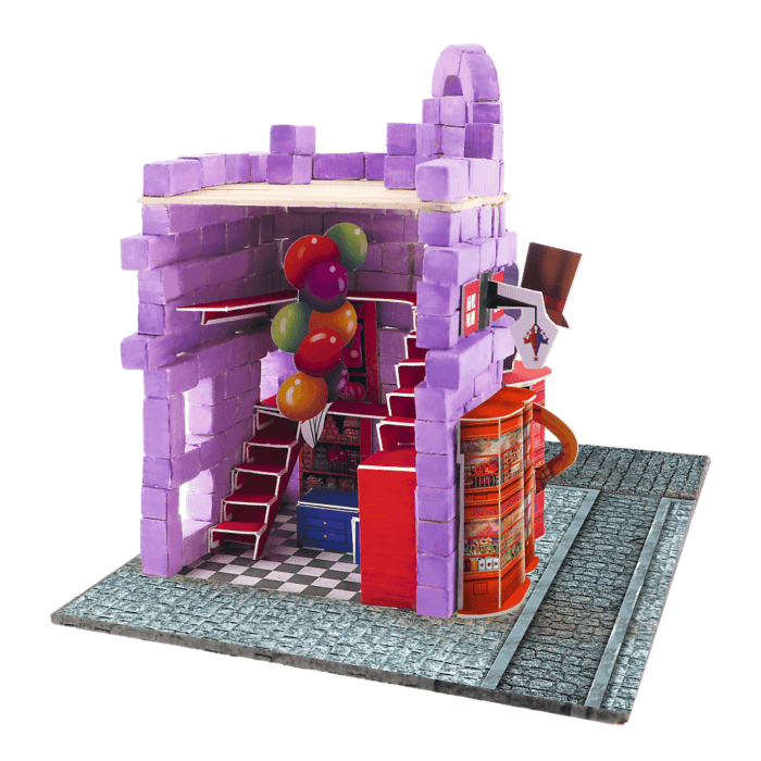 Klocki ceramiczne Brick Trick Harry Potter - Weasley & Weasley Shop - gotowa konstrukcja