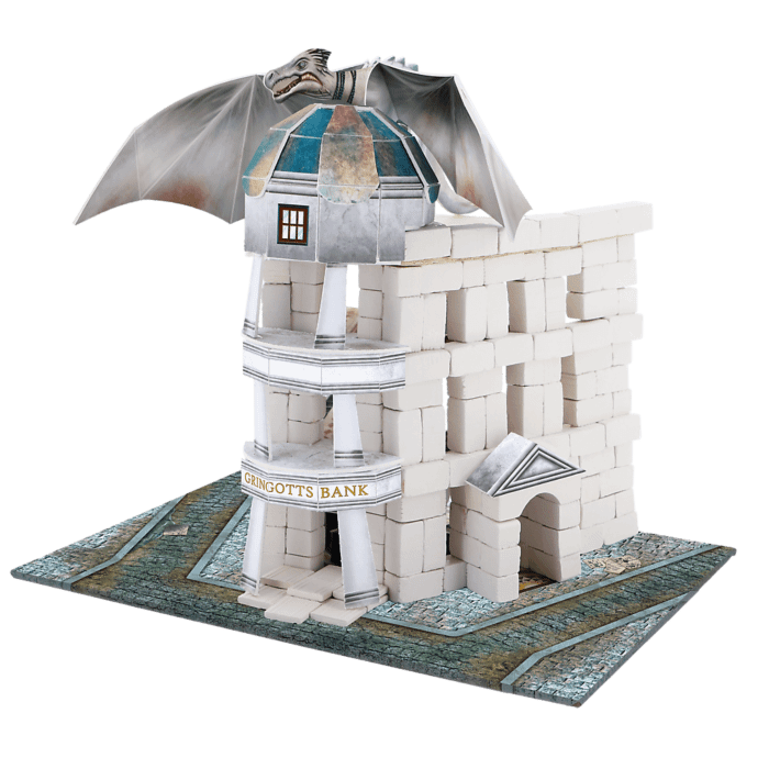 Klocki ceramiczne Brick Trick Harry Potter - Gringotts Wizarding Bank - zawartość opakowania