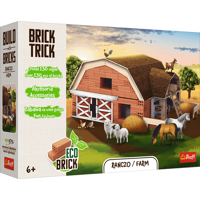 Klocki ceramiczne Brick Trick - Ranczo / Farm - opakowanie Klocki ceramiczne Brick Trick - Ranczo / Farm - opakowanie