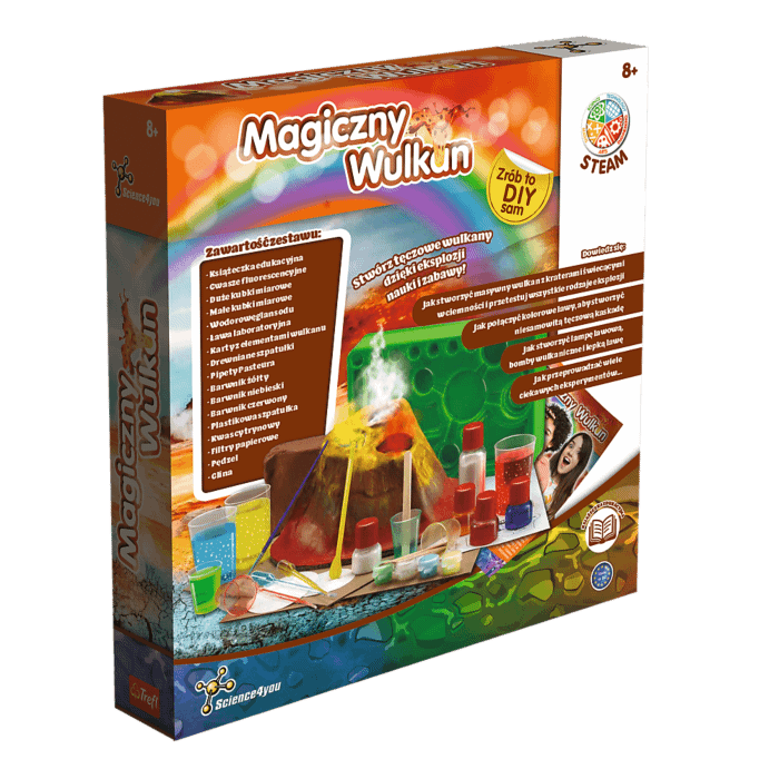 Zestaw naukowy Magiczny wulkan - tył opakowania