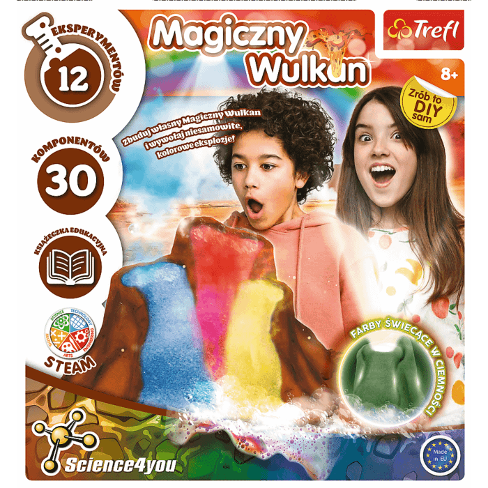 Zestaw naukowy Magiczny wulkan - przód opakowania