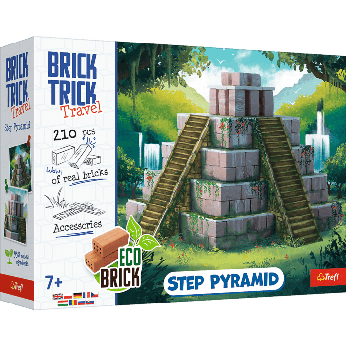 Klocki ceramiczne Brick Trick - Piramida Schodkowa - opakowanie Klocki ceramiczne Brick Trick - Piramida Schodkowa - opakowanie