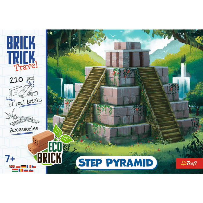 Klocki ceramiczne Brick Trick - Piramida Schodkowa - przód opakowania