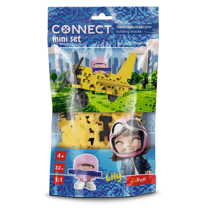 Zestaw klocków Connect Mini set - Mini samolot - opakowanie 