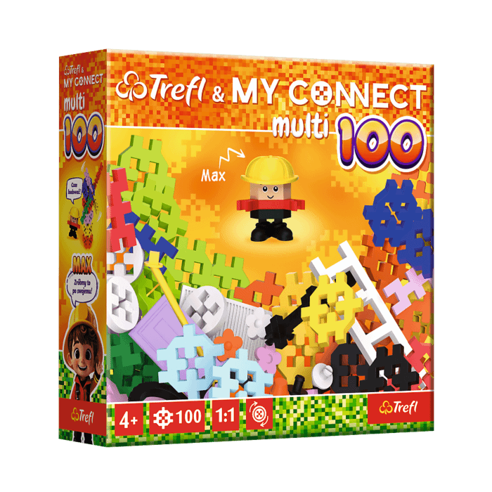Zestaw Klocków Trefl & MY CONNECT Multi 100 - opakowanie 