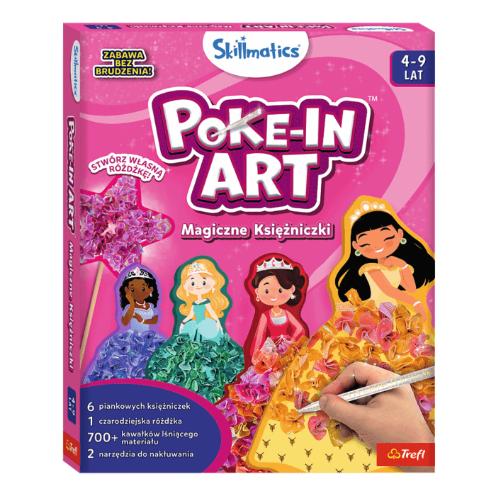 Zestaw kreatywny Skillmatics, Poke-In Art, Magiczne Księżniczki - opakowanie