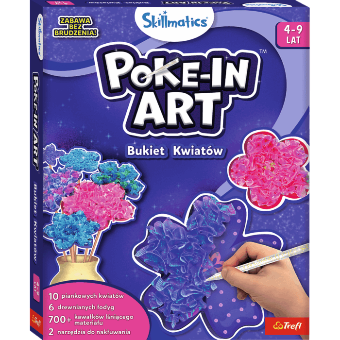 Zestaw kreatywny Skillmatics, Poke-In Art, Bukiet Kwiatów - opakowanie