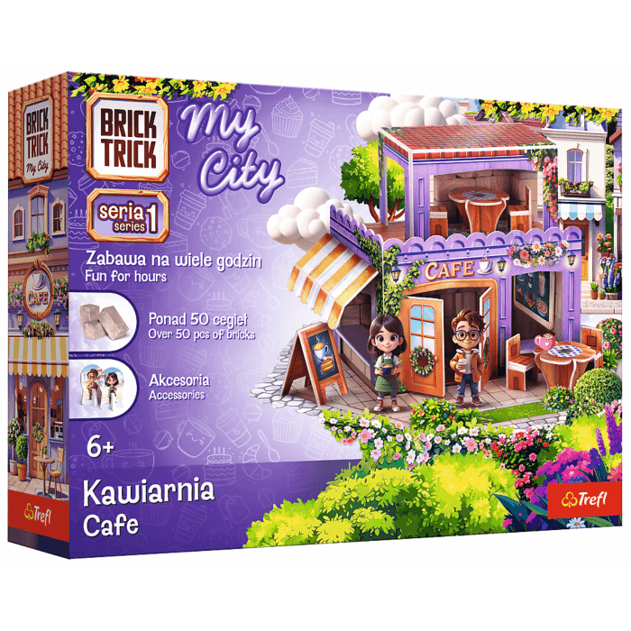 Klocki ceramiczne Brick Trick My City  - Kawiarnia  - opakowanie