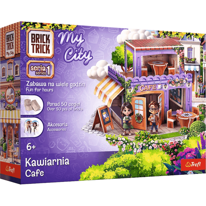 Klocki ceramiczne Brick Trick My City  - Kawiarnia  - opakowanie