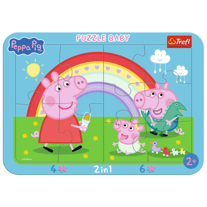 Puzzle ramkowe Baby Świnka Peppa, Mała Peppa Puzzle ramkowe Baby Świnka Peppa, Mała Peppa