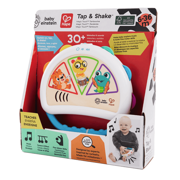 Zabawka Hape Baby Einstein: Magiczny Dotykowy Tamburyn - opakowanie Zabawka Hape Baby Einstein: Magiczny Dotykowy Tamburyn - opakowanie