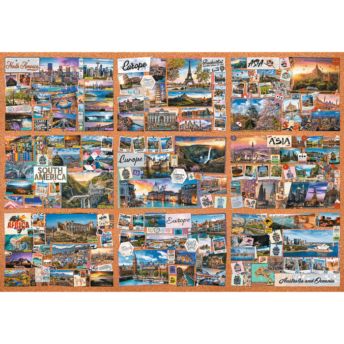 zawartość opakowania The Journey of Thousand Miles - puzzle 13500 elementów | Trefl